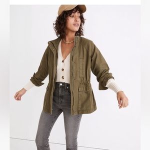 MADEWELL - Northover Olive Green Army Military Chore Jacket - S